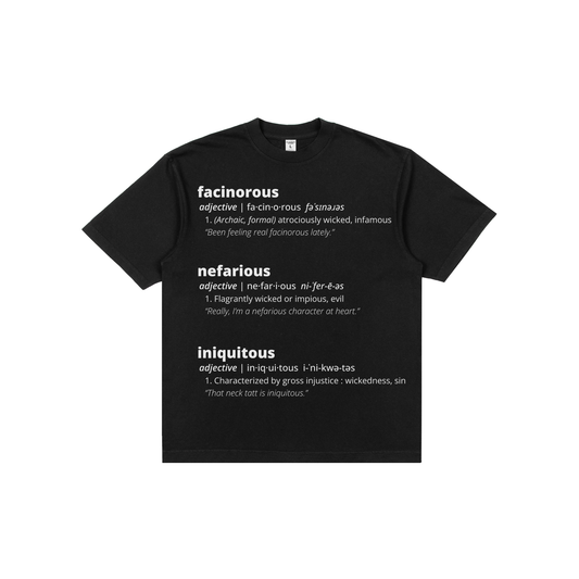 Definitions Tee - Black